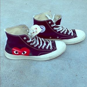 Converse Play Comme des Garcçons Hightops Size 9